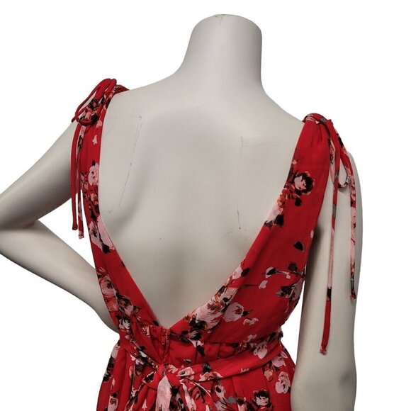 NWT Red Floral Dress Junior's by Speechless - Picture 6 of 9